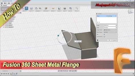 sheet metal fusion 360 tutorial|fusion 360 sheet metal thickness.